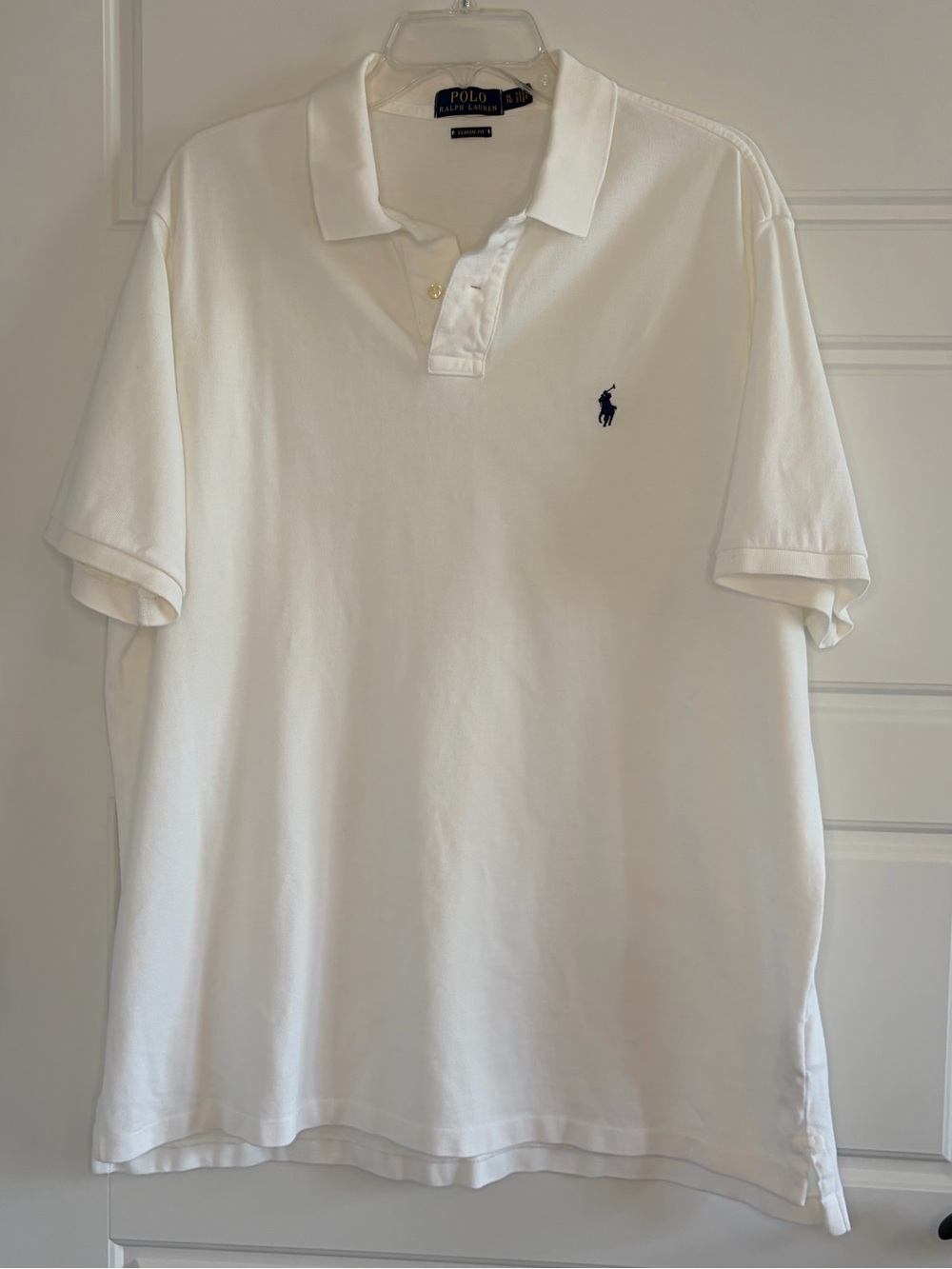 Polo Ralph Lauren Classic Polo Shirt Men’s Size XL Short Sleeve White Preppy